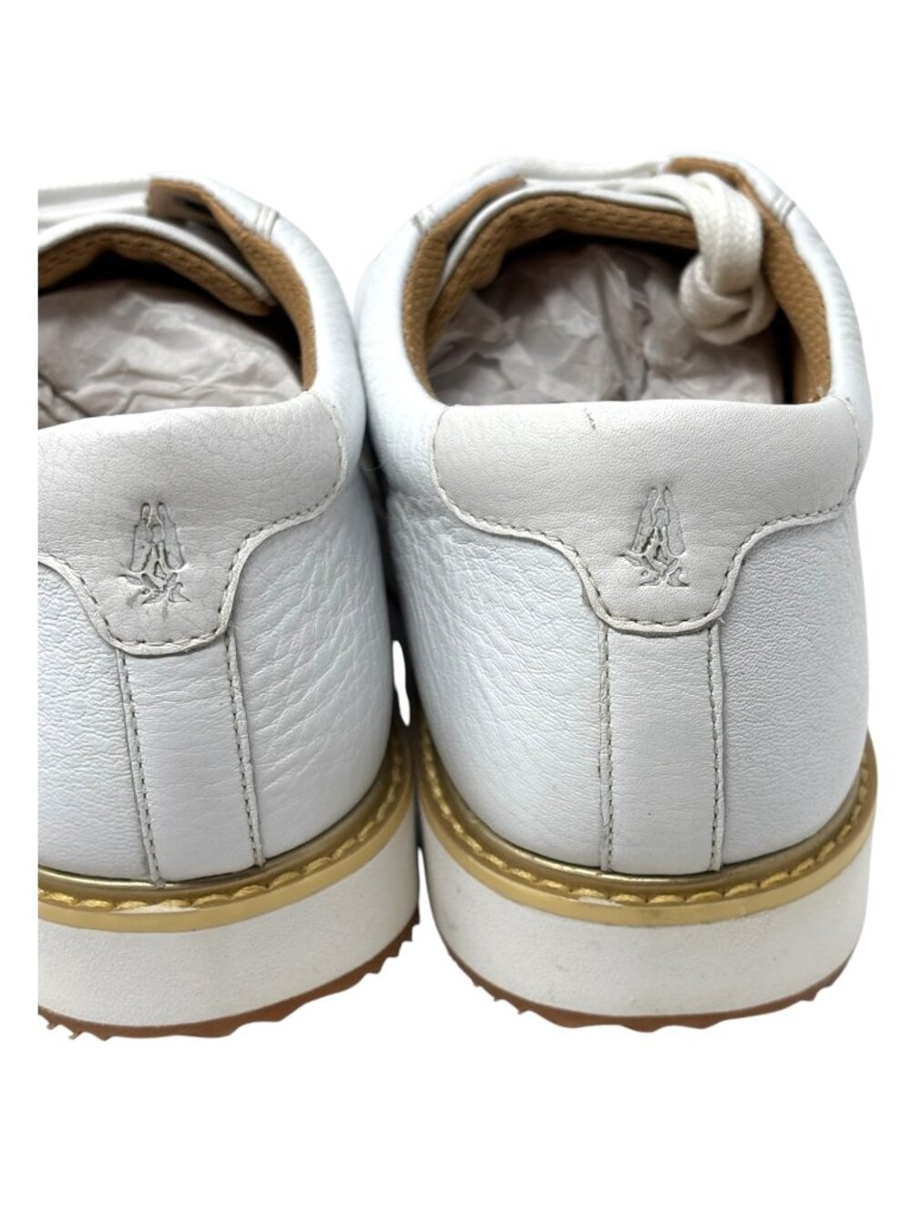 Hush Puppies Sabine White Leather Sneakers Tennis Shoes Trainers Size 8.5W Wide - Picture 7 of 11